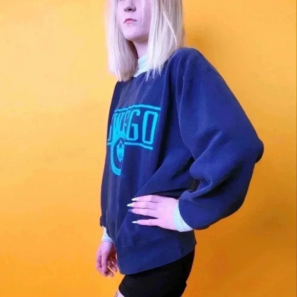 Vintage 90s Oswego State University Pullover Sweatshirt - L/XL - Picture 7 of 7